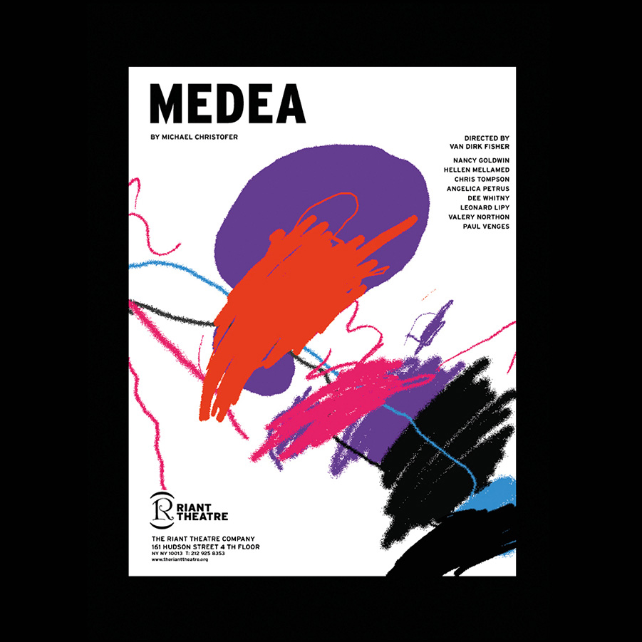 Medea, cartel, Riant Theatre, NY | Poster