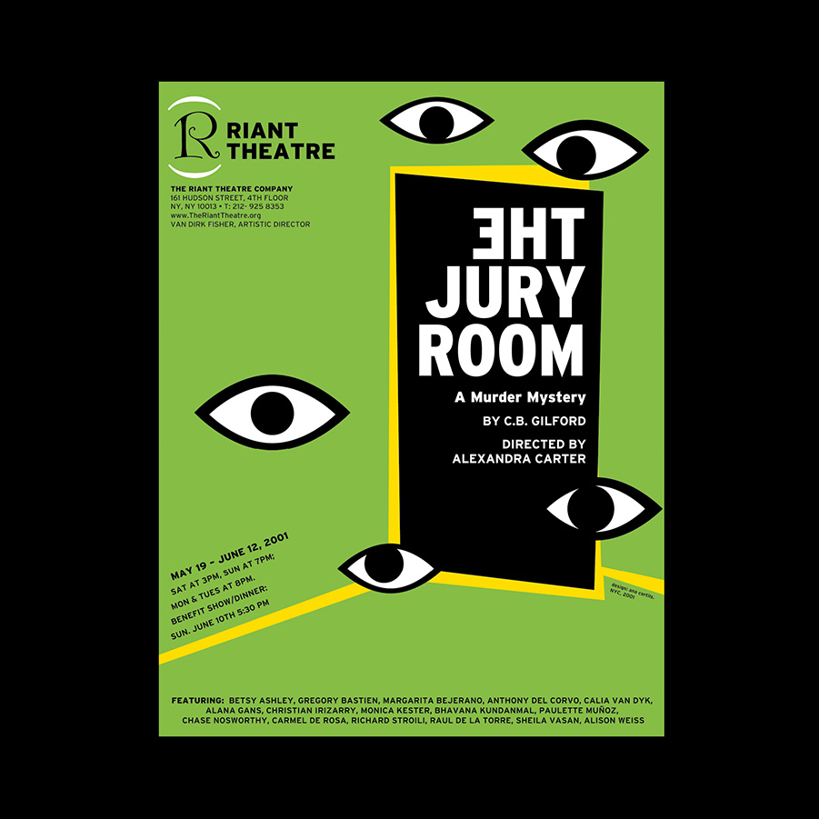 The Jury Room, cartel, Riant Theatre, NY | Poster
